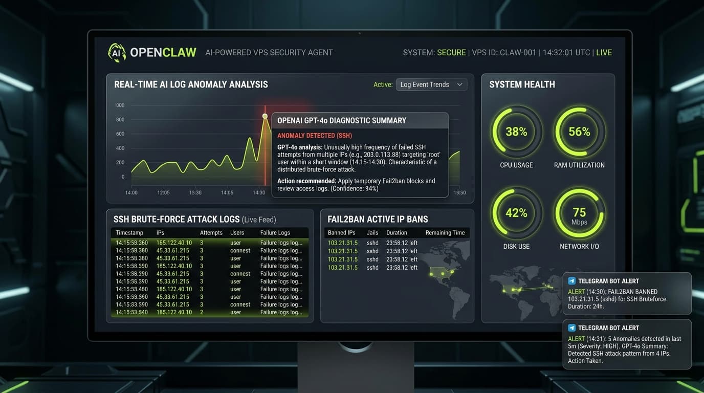 OpenClaw • AI-Powered VPS Security & Ops Agent